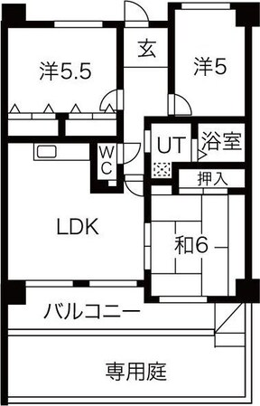 ミューズコートの物件間取画像